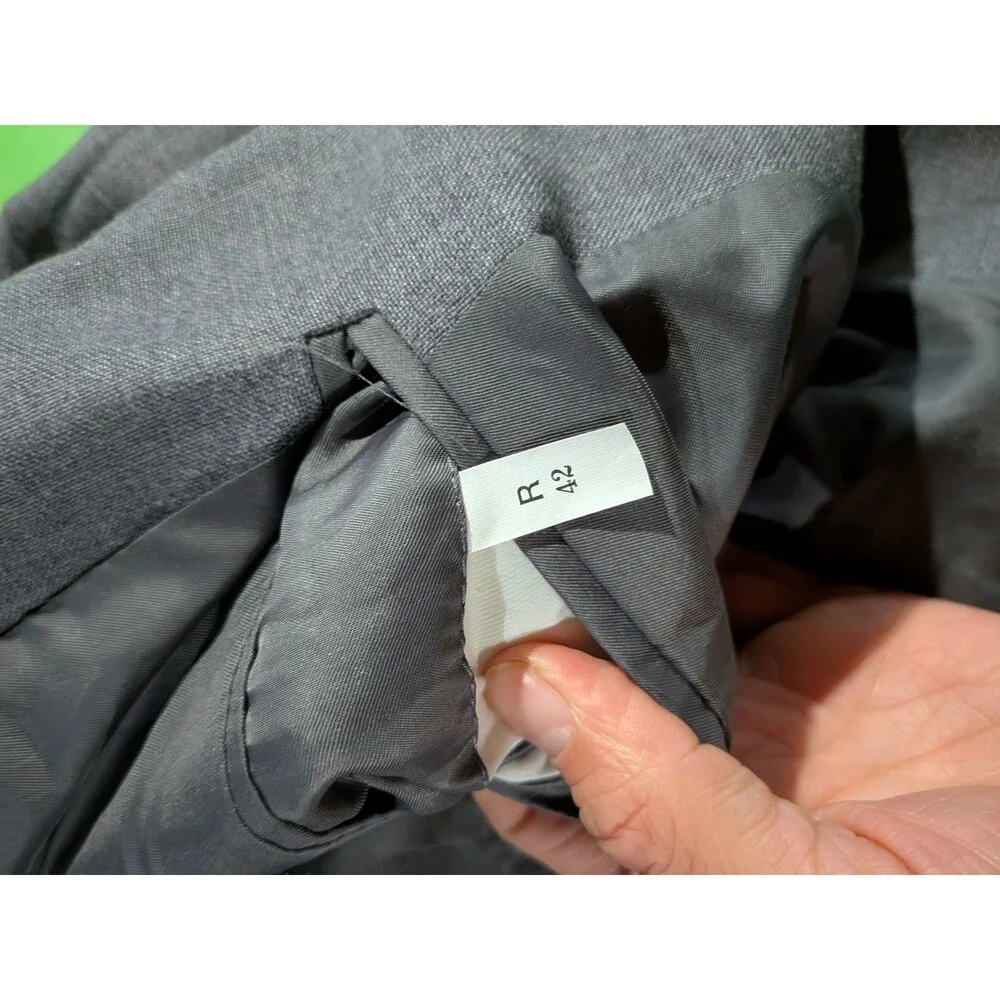 Foreman & Clark Suit, 2pc, Gray, Sz 42R (36 Pant) Wool Blend Men's Corpcore Prof